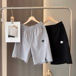Descente Shorts Black Quick-Drying Lightweight And Summer Slim Fit Patch