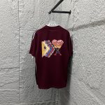 Ami Short-Sleeved T-Shirt Red Cotton Spring Summer