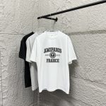 Ami Short-Sleeved T-Shirt Black Cotton Spring Summer