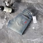 Monk Jeans Red Denim Autumn Winter Slim Fit