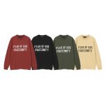Fear Of God Long-Sleeved T-Shirt Yellow