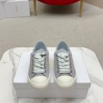Dior Sneakers Red Genuine Leather Mesh Rubber Pu Outsole Tpu Satin Lace