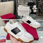 Valentino Sneakers Red Top-Grain Cowhide Sheepskin