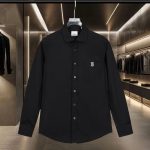 Burberry Long-Sleeved Shirt Red Cotton Poplin Delicate And Soft To The Touch