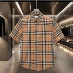 Burberry Short-Sleeved Shirt Cotton Poplin Delicate And Soft To The Touch