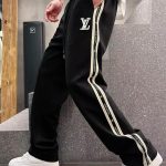 Louis Vuitton Trousers Red Double-Sided Fabric Winter