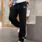 Louis Vuitton Trousers Black Double-Sided Fabric Winter