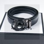 Gucci Belt Ash Male Genuine Leather Top-Grain Cowhide