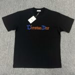 Dior Short-Sleeved T-Shirt Black Cotton Simple And Elegant Spring Summer