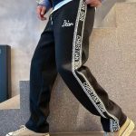 Dior Trousers Black Jacquard Double-Sided Fabric