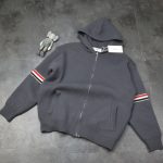 Thom Browne Outerwear Red Jacquard Spring Autumn Winter