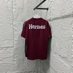 Hermes Short-Sleeved T-Shirt Red Cotton Spring Summer