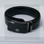 Armani Belt Red Top-Grain Cowhide