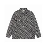 Dior Shirt Red Silk Jacquard Denim Pattern
