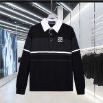 Louis Vuitton Jacquard Long-Sleeved Polo Shirt