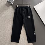 Prada Pants Black Autumn Embroidery