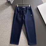 Prada Pants Blue Autumn Embroidery