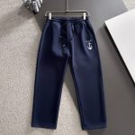 Gucci Pants Blue Autumn Embroidery