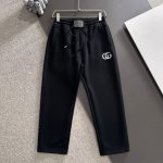 Gucci Pants Black Autumn Embroidery