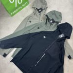 Descente Coat Red Fleece Soft Running Autumn Zippered Pocket