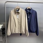 Ralph Lauren Coat Blue Cotton Pure Spring Autumn Embroidery