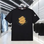 Moncler Short-Sleeved T-Shirt Ash Cotton Patch