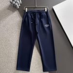 Dior Pants Blue Autumn Embroidery