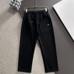 Balenciaga Pants Black Autumn Embroidery