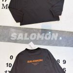 Salomon Sweatshirt Orange Gore-Tex Windstopper Woven Fabric