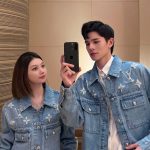 Louis Vuitton Jacket Red Eva Cotton Pure Denim Relaxed Fit
