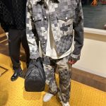 Louis Vuitton Jacket Red Cotton Twill Jacquard Lace Denim Pattern Hand-Sewn Buttons