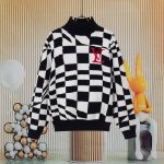 Louis Vuitton Sweater Red Silk Wool Winter