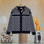 Dior Coats Blue Wool Cashmere