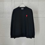 Ami Long-Sleeved T-Shirt Red Autumn Winter Early