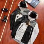 Archaeopteryx Long-Sleeved Shirt Red Gore-Tex Professional Outdoor Embroidery Patch Color Blocking