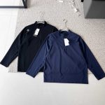 Descente Long-Sleeved Shirts Blue Autumn