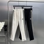 Adidas Casual Trousers Red Jacquard Autumn Winter Early