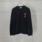 Ami Long-Sleeved T-Shirt Black Autumn Winter Early