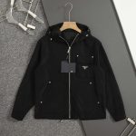 Prada Outerwear Black Nylon Fabric Autumn Early