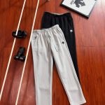 Descente Trousers Black Mesh Simple Design Autumn Winter Side Pockets