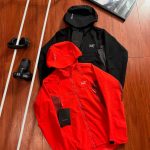 Archaeopteryx Jacket Red Nylon Spandex Multiple Colors Available Professional Outdoor Winter Embroidery Patch