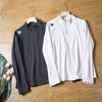 Descente Long-Sleeved Shirts Pink Eva Polyester Spandex Fleece Quick-Drying Simple Design Outdoor Autumn Winter