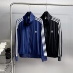 Adidas Coat Red Jacquard Autumn Winter Early