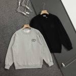 Dior Sweatshirt Red Cotton Long-Staple Autumn Winter Embroidery 3D