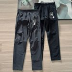 Descente Long Pants Red Unrestricted Movement Quick-Drying Simple Design Autumn Zippered Pocket