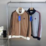 Adidas Outerwear Red Jacquard Autumn Winter Early