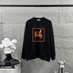 Hermes Long-Sleeved Black Autumn Winter Early