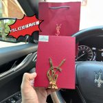 Saint Laurent Formal Wear Red Lady Velvet Sophistication