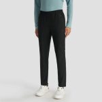 Descente Long Pants Red Woven Fabric Urban Commuting Autumn Zippered Pocket