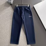Moncler Pants Blue Autumn Embroidery